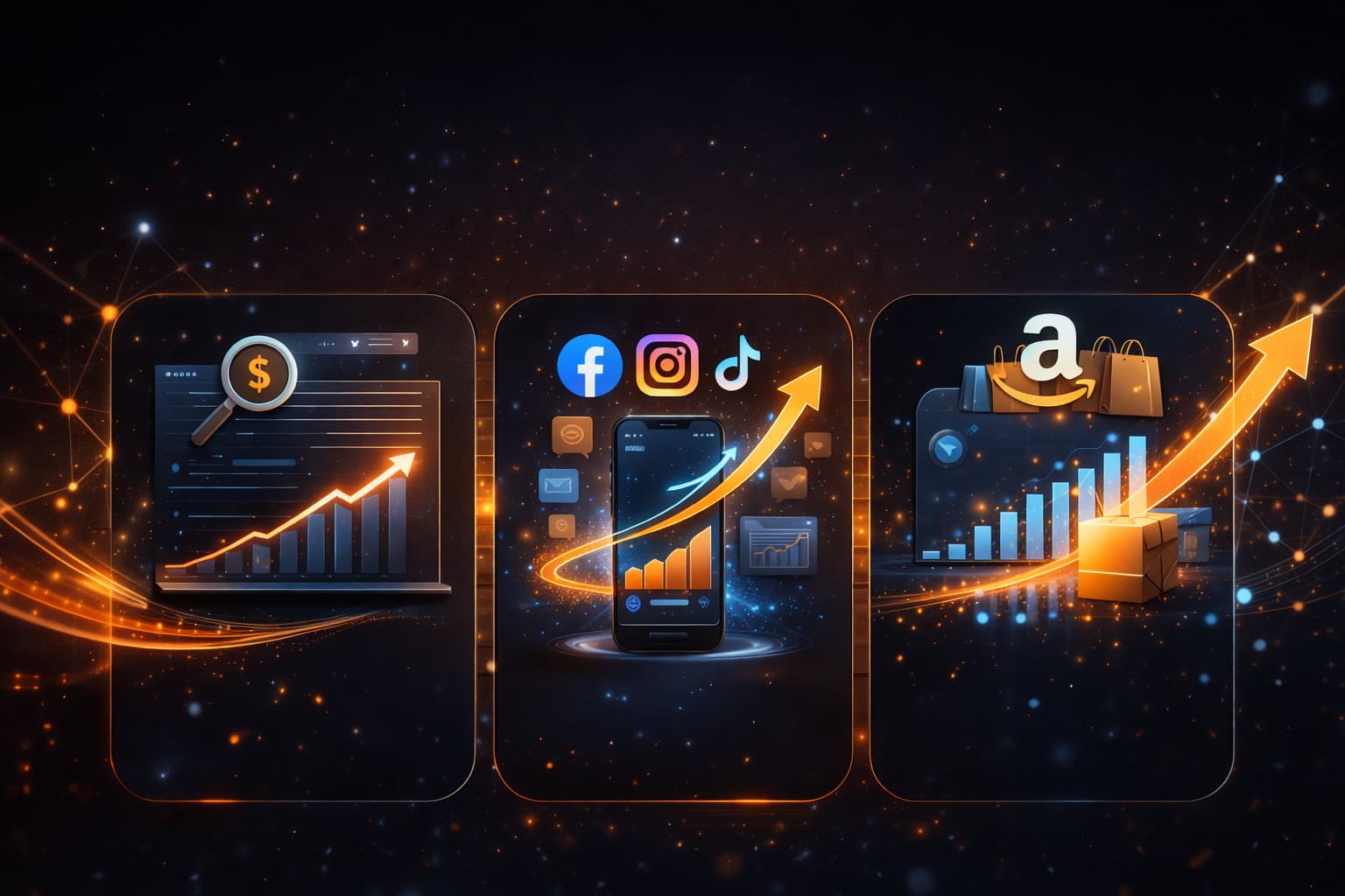 Digital advertising dashboard and campaign management visual